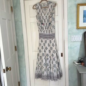 Smocked waist maxi sundress with tassels